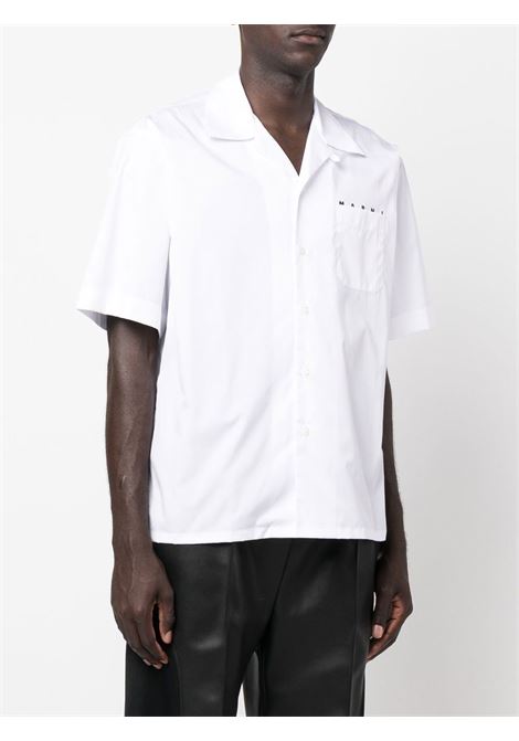 camicia bowling uomo bianca MARNI | CUMU0213P8 USCT88LOW01